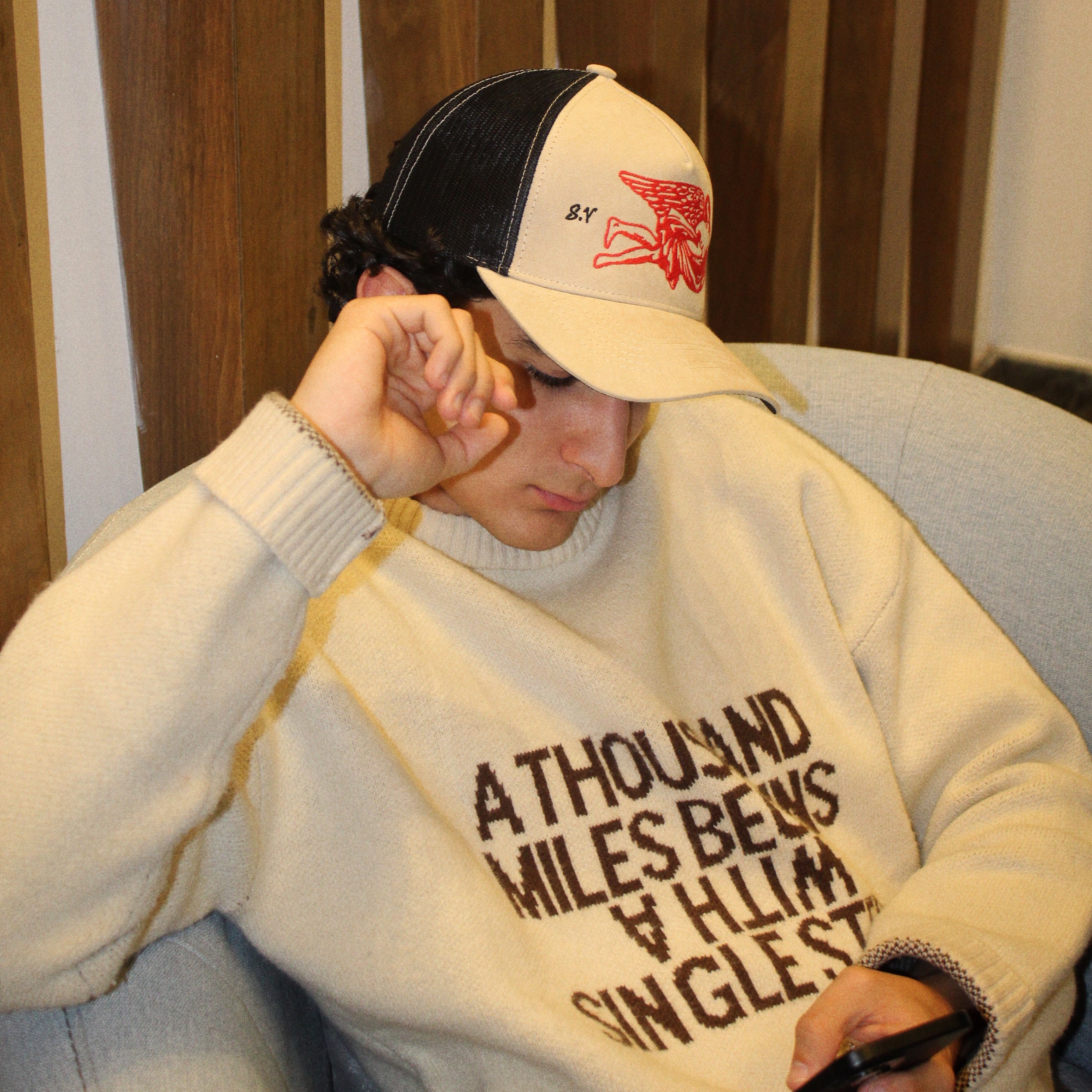 RED PLEASURES TRCKR HAT