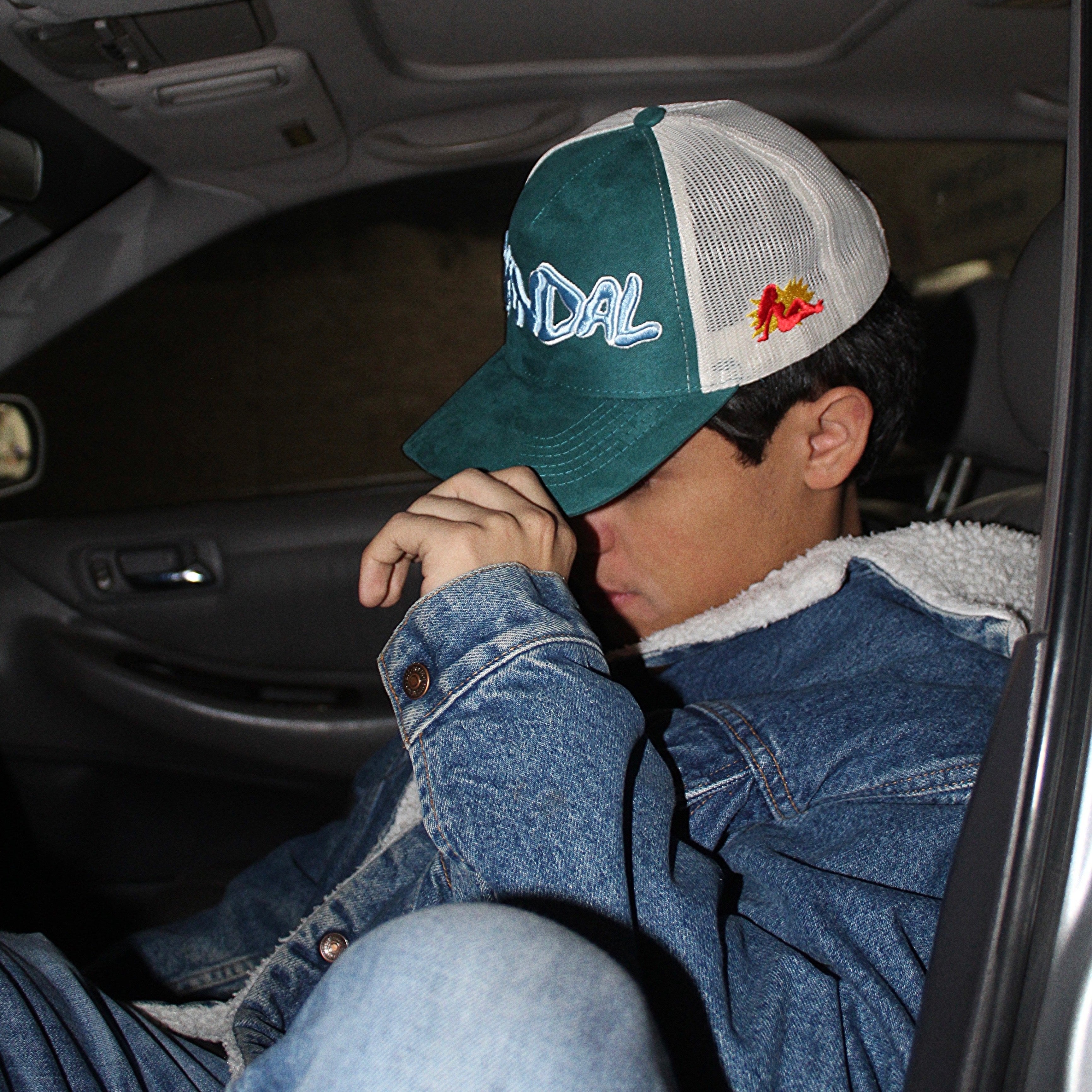 RED P*RN STAR TRCKR HAT