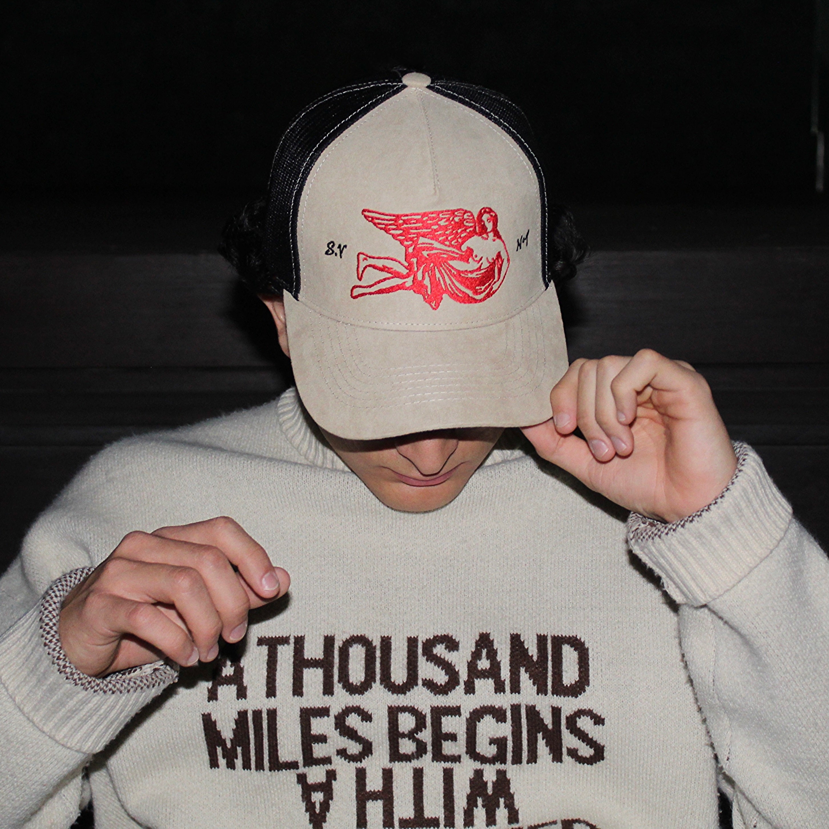 RED PLEASURES TRCKR HAT