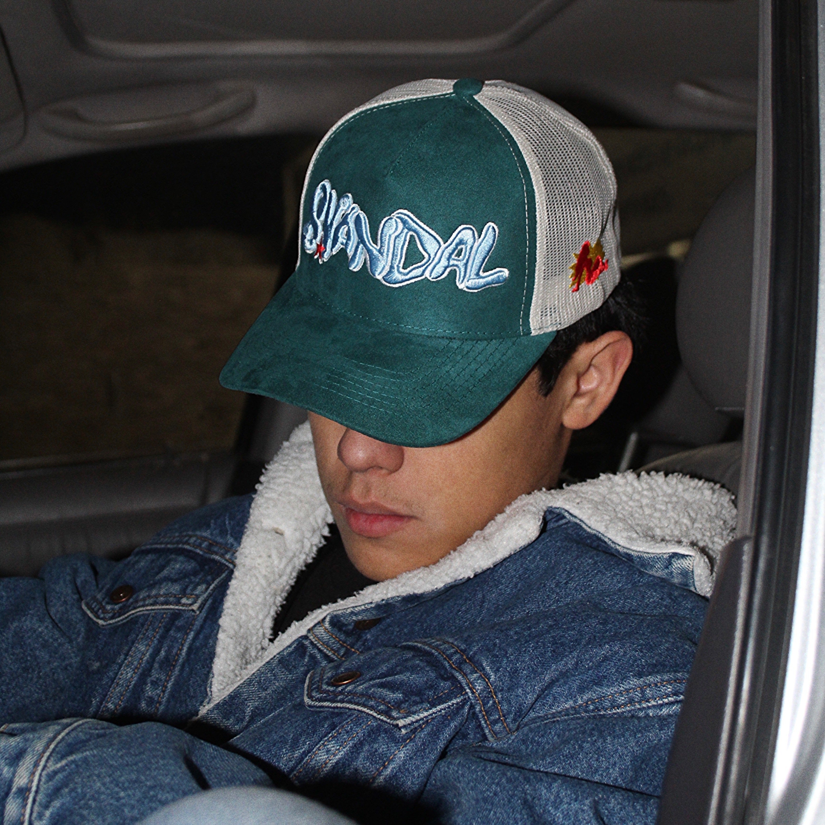RED P*RN STAR TRCKR HAT